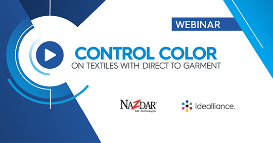 WEBINAR:  Control Color on Textiles with Direct to Garment