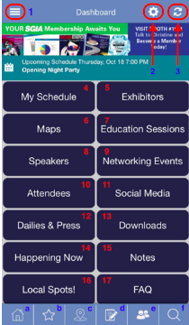 2018 SGIA Expo App - Settings