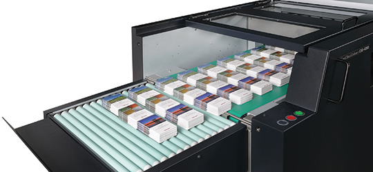 Close up of a Diecutting's mechanical process