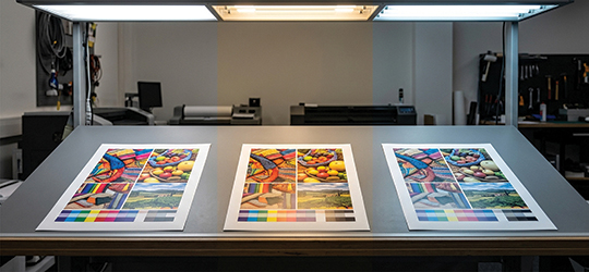 prints being proofed