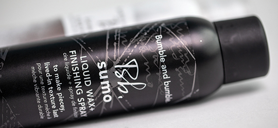 bottle of finishing spray