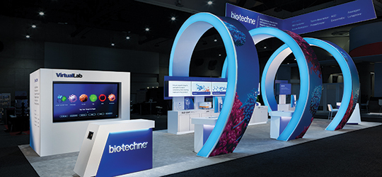 modular design at a trade show